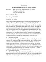 THAM LUẬN Hội nghị giao ban an ninh học kỳ