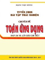 CÁC BÀI TOÁN ỨNG DỤNG