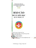 Bao cao nhom ba quan tri du an