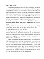 Bài thi vận dụng kiến thức liên môn của Học sinh môn ngữ văn địa lí( Đạt giải cấp huyện)