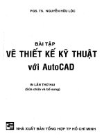 bài tập vẽ thiết kế kỹ thuật với autucad