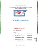 chủ đề kí năng sống   tuyệt hay 