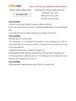 Đề thi giữa học kì 2 môn Ngữ văn lớp 7 Phòng GD&ĐT Bình Giang, Hải Dương năm học 2015 - 2016