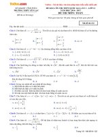 Bộ đề thi thử THPT Quốc gia năm 2017 môn Toán - Số 1