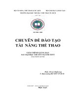 Chuyên Đề Đào Tạo Tài Năng Thể Thao