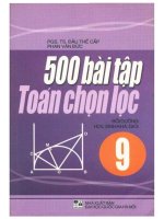 500 bài toán chọn lọc lớp 9