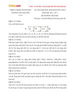 Đề thi học sinh giỏi môn Hóa học lớp 9 trường THCS Hào Phú, Tuyên Quang năm học 2016 - 2017