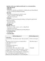 giáo án phương tiện giao thông đường bộ và cách đi đường 