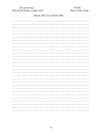 Thiết kế hệ thống cô đặc dung dịch NaCl, 1 nồi, liên tục