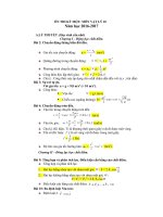 on tap học kỳ 1 lớp 10 vật lý