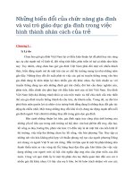8đ - Những biến đổi của chức năng gia đình và vai trò giáo dục gia đình trong việc hình thành nhân cách của trẻ  Xã hội học gia đình