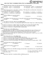 Bài tập cacbohidrat hóa học
