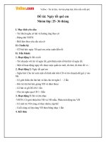 Giáo án nhà trẻ đề tài Ngày tết quê em