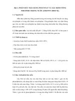 Báo cáo thực hành hóa phân tích 4  trắc quang