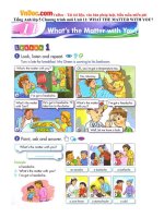 Tiếng Anh lớp 5 Chương trình mới Unit 11: WHAT THE MATTER WITH YOU?