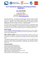 ICOAF 2017 call for papers