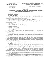 Báo cáo công tác bán trú ở trường PTDTBT   THCS năm học 2016   2017