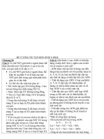 Giáo án ôn học sinh giỏi sinh 9 phần 1  ngân hàng câu hỏi hay