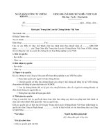 Mẫu văn bản ủy quyền ký chứng từ nghiệp vụ chứng khoán