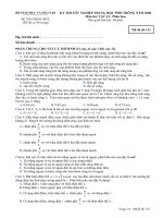 Bộ đề thi tốt nghiệp phổ thông trung học tập 12