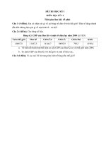 Đề thi học kì 1 môn Địa lý lớp 11 trường THPT Quế Võ 1, Bắc Ninh năm học 2016 - 2017