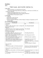 Giáo án địa lý lớp 5 chi tiết đầy đủ cả năm