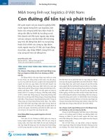 MA trong lĩnh vực logistics ở Việt Nam: Con đường để tồn tại và phát triển