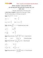 Đề thi học sinh giỏi môn Toán lớp 9 Phòng GD&ĐT Phù Ninh, Phú Thọ năm học 2016 - 2017