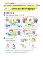 Tiếng Anh lớp 4 Chương trình mới Unit 9: WHAT ARE THEY DOING?