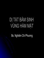 Bài Giảng Dị Tật Bẩm Sinh Vùng Hàm Mặt  Y Hà Nội