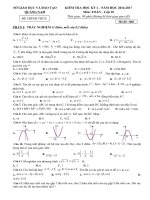 đề và đáp án thi học kì 1 môn toán 10 của sở giáo dục và đào tạo quảng nam