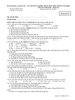 Bộ đề thi tốt nghiệp phổ thông trung học tập 11