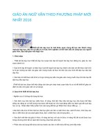 GIÁO án NGỮ văn THEO PHƯƠNG PHÁP mới NHẤT 2016