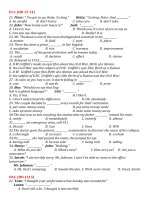 Tổng hợp multiple choice