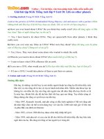 Giải bài tập SGK Tiếng Anh lớp 9 Unit 10: Life on other planets