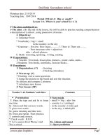 Giáo án tiếng anh lớp 6 trọn bộ cả năm