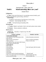 Giáo án tiếng anh lớp 4 đầy đủ cả năm