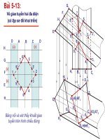 BÀI TẬP CHƯƠNG 5 VẼ GIAO TUYẾN