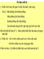 ÔN TẬP CUỐI KỲ HÌNH HỌA - VẼ KỸ THUẬT