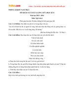 Đề thi giữa học kì 2 môn Ngữ văn lớp 6 Phòng GD&ĐT Nam Trực, Nam Định năm học 2015 - 2016