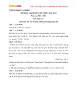 Đề thi giữa học kì 2 môn Ngữ văn lớp 7 Phòng GD&ĐT Nam Trực, Nam Định năm học 2015 - 2016