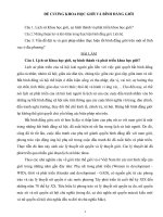 ĐỀ CƯƠNG KHOA HỌC GIỚI VÀ BÌNH ĐẲNG GIỚI