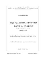 Học nửa giám sát dựa trên đồ thị và ứng dụng 