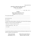 Mẫu số 06/NG-IVAN: Tờ khai đăng ký ngừng sử dụng dịch vụ I-VAN