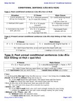 Câu điều kiện loại 1  Conditional sentences type 1