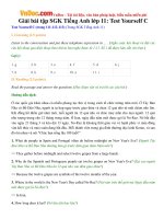 Giải bài tập SGK Tiếng Anh lớp 11: Test Yourself C