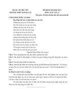 Đề thi học kì 1 môn Ngữ văn lớp 11 trường THPT Ngô Gia Tự, Phú Yên năm học 2016 - 2017