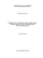 Nghiên cứu và đánh giá chất lượng mạng truyền thông chuyển tiếp trên nền vô tuyến nhận thức 