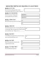 Khám phá những giá trị sống của bản thân