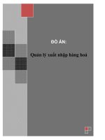 Xây dựng hệ thống thông tin quản lý xuất nhập hàng hóa